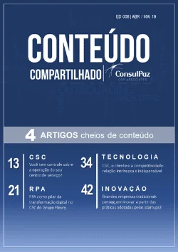 RPA, CSC, Centro de Serviços Compartilhados, Grupo Fleury, ConsulPaz, Revista Conteúdo Compartilhado, Vandré Sales, PontoGet, Donald Reis, Qualitor